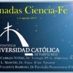 El prof. Mart�n Carbajo OFM en las  Jornadas sobre Ciencia y Fe organizadas por la�Pontificia Universidad cat�lica de Puerto Rico.
