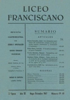 Revista Liceo Franciscano - N�meros 59-60