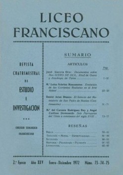Revista Liceo Franciscano - N�meros 73-75